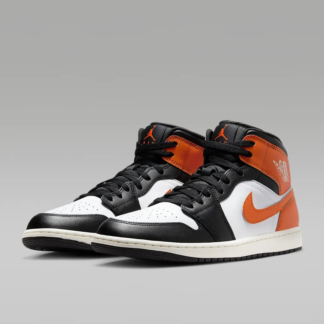 Air Jordan 1 Mid Starfish/Black-White-Sail